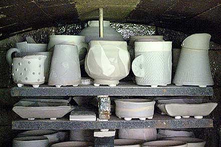 Workshops at Wobage - images of the workshops, setting and ceramics